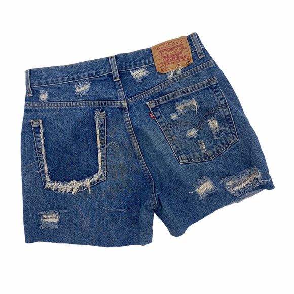 Levi's Pants - Distressed Vintage High Waisted Levi Cut Off's